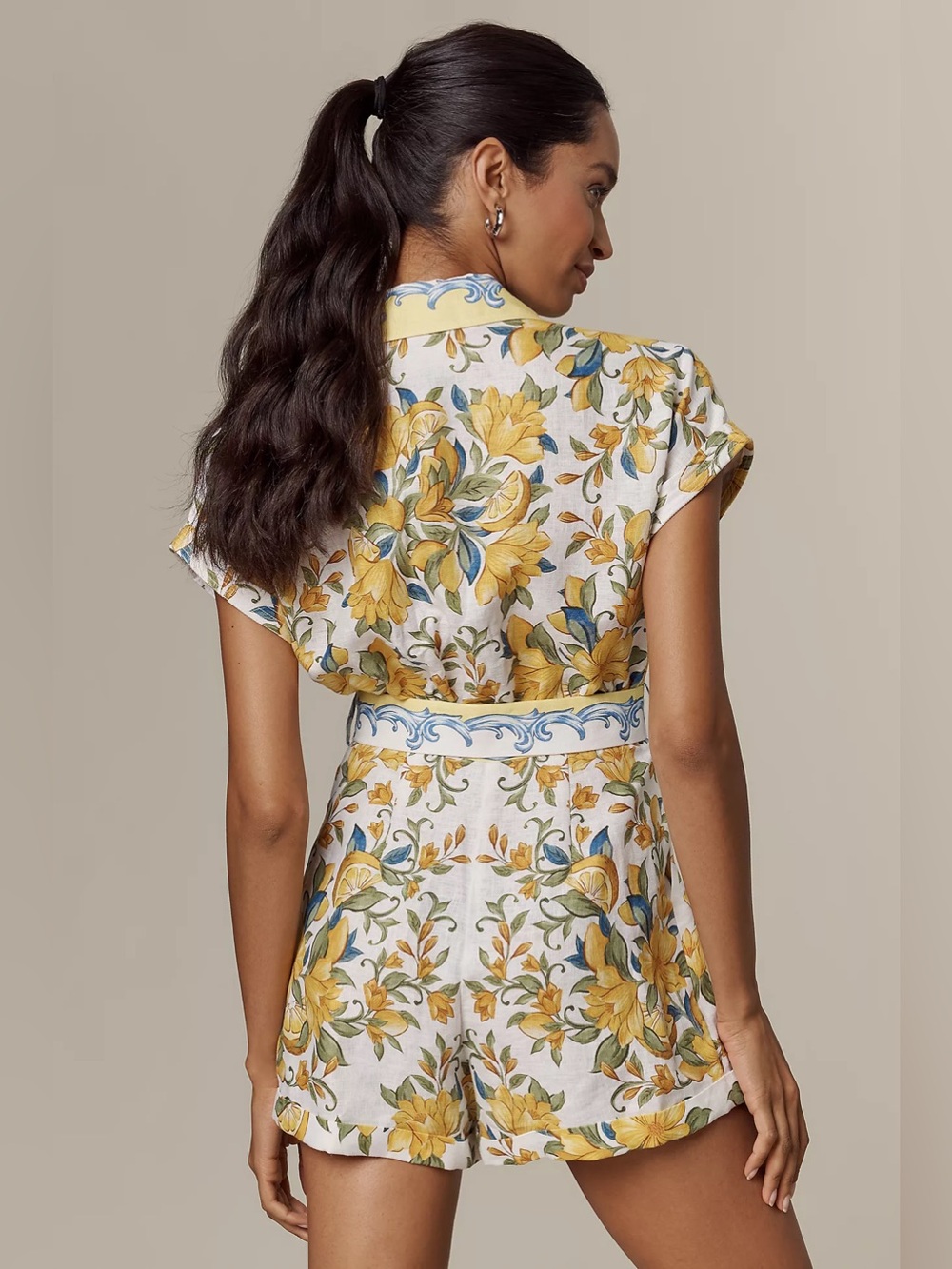 Farm Rio Sicily Linen Romper - Picture 9 of 9